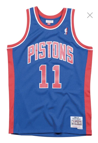 Mitchell & Ness Swingman Jersey Detroit Pistons Road 1988-89 Isiah Thomas Men 3X Cover