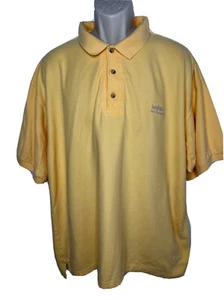 Columbia Men's XL Yellow Embroidered Front Logo and Fish Cotton Polo Shirt - Picture 1 of 12