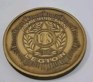 Vintage US AMERICAN LEGION Bronze Challenge Coin VIETNAM Veterans Memorial WALL - Picture 1 of 3