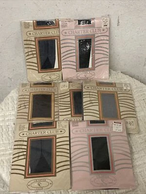 (7) Lote de pantimedias para mujer Charter Club for Macy’s selladas de fábrica NOS Foto 1 de 4