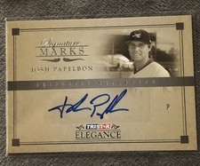 Josh Papelbon 2007 Tristar Elegance Signature Marks Autograph Rookie #SM-JP2 NM+