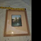 Signed Wallace Nutting Photograph Print Lichfield Minster Church Colored Framed