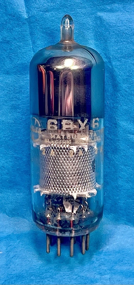 Amplificador de áudio rádio 6BX6 Matsushita válvula de tubo de vácuo testada forte Japão EF80 - Imagem 1 de 1