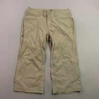 Pantalones Prana para mujer 8 piernas rectas cortos elásticos ligeros tostados capri Foto 1 de 4