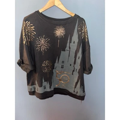 Sudadera Gráfica Walt Disney World 50 Aniversario Castillo Fuegos Artificiales Foto 1 de 4