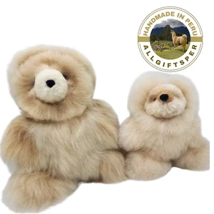Alpaca-Fur BB (2) TeddyBear( 14/7inches)HandMade in Peru original photograph(39) - Picture 1 of 4