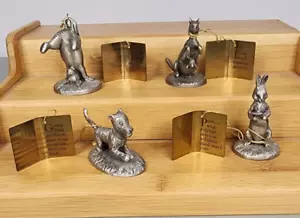 Winnie The Pooh Disney Hudson Pewter Figurines Set Lot Tigger Rabbit Kanga + - Picture 1 of 24