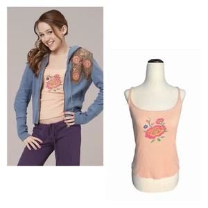 🌸 ASO Miley Cyrus Hannah Montana! Camiseta sin mangas flor naranja temporada 1, episodio 3 - Imagen 1 de 10