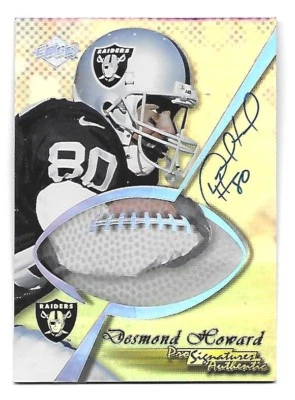 DESMOND HOWARD 1998 Collector's Edge Pro Signatures /50 on card auto - Image 1 of 2