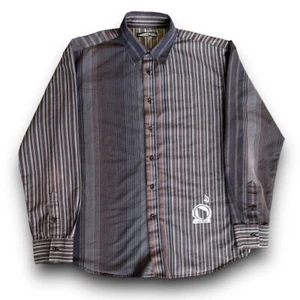 Volcom Workwear Series Long Sleeve Button-Up Brown Western Plaid Shirt Sz Large - Picture 1 of 4