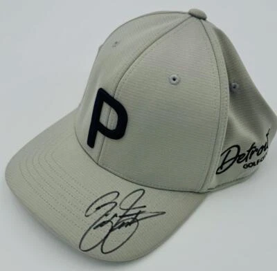 RICKIE FOWLER SIGNED PUMA GOLF HAT 2024 ROCKET MORTGAGE DETROIT CLUB BAS K63 - Image 1 of 2