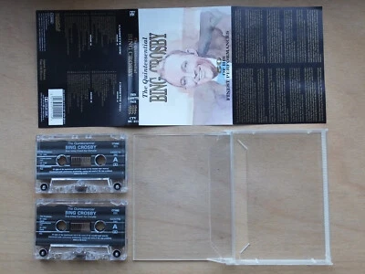 TWIN CASSETTE ALBUM THE QUINTESSENTIAL BING CROSBY 50 OF HIS FINEST PERFORMANCES - Image 1 of 4