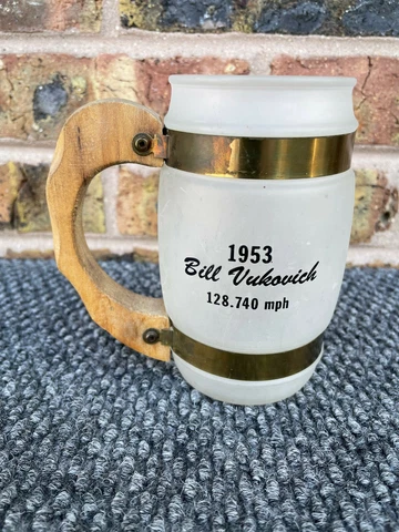 Vintage 1953 BILL VUKOVICH 128.740 mph Indy. Cart-RARE Cover