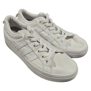 Adidas Cloudfoam Bravada Classic Women Sz 8 White Skater Sneakers Shoes FX5340 - Picture 1 of 6