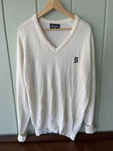 Suéter Vintage Michigan State Spartan MSU Bordado por Hogan - Grande - Imagen 1 de 7