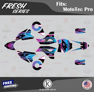 Graphics Kit for MotoTec 36V and 48V Pro Electric Dirt Bike Fresh-Magenta Shift - Picture 1 of 6
