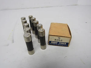 BUSS FUSES BAN-2AMP 250V - Picture 1 of 2