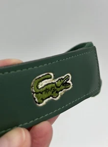 Vintage Lacoste 80er Jahre Stretch Gürtel grün neu ohne Etikett Gr.34 nummeriert 76627 Krokodil - Bild 1 von 8