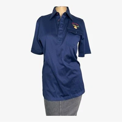 Vintage Lancer "Egypt Temple" Embroidered Polo Shirt – Size S - Image 1 of 4