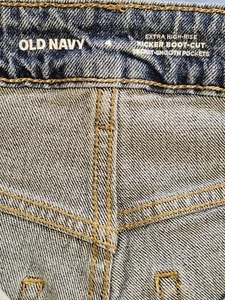 OLD NAVY extra hohe Kicker Boot-Cut Damenjeans - NEU Größe 4 - Bild 1 von 6