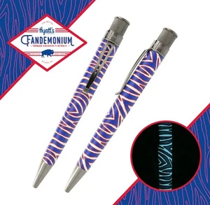 Retro 51 Tornado FANDEMONIUM Rollerball - Glows in the Dark! Sealed #30 Buffalos - Picture 1 of 2