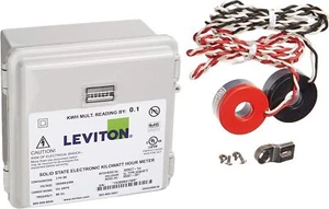 Contador mecánico de montaje en superficie exterior Leviton MO240-1SW 100A - Imagen 1 de 1