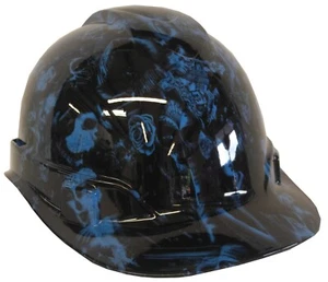 Hydro Dipped Hard Hat Ridgeline Cap Style Custom Light Blue Chicana - Picture 1 of 2