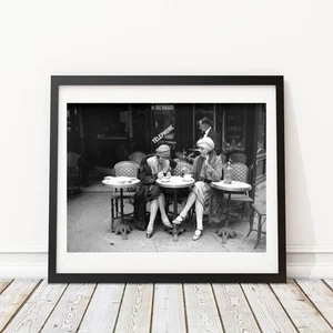 Vintage Photo - 1920's Women Having Coffee Photography Print - Picture 1 of 1