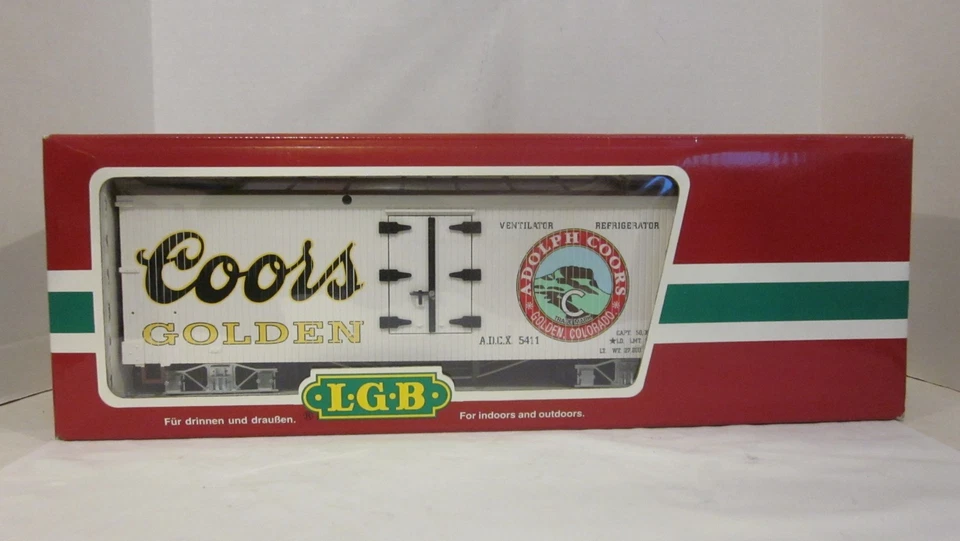 LGB 43720: Depot G Hobbies Ltd. Ed. COORS GOLDEN Beer Reefer NIB w/Sleeve - Image 1 of 4