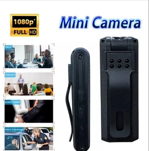 1080P Audio Video Recorder Camcorder Mini Clip Body Camera DVR IR Night Cam UK - Picture 1 of 15