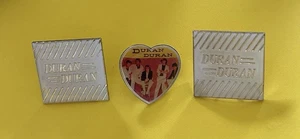 "3 prendedores de solapa vintage de 1"" para concierto de banda de rock Duran Duran de 1""" - Imagen 1 de 3