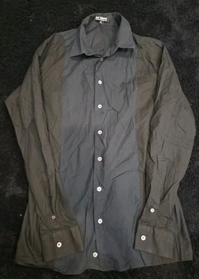 AUTH Raf Simons Black Blue Button Up Shirt Autumn-Winter 2008-2009 Mens Size 50 - Image 1 of 4