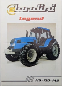 Folleto original del tractor Landini Legend 115, 130 y 145/hoja de especificaciones - Imagen 1 de 3
