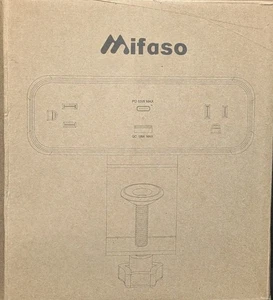 Mifaso Power Strip-MFS2U6 - 2 Outlets and 1 USB Port And 1 USB C Brand New - Picture 1 of 7