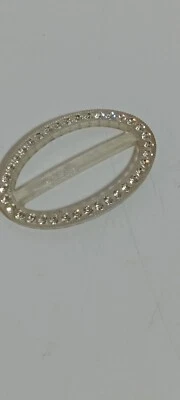 Vintage Crystal Plastic Slider 2" 1.25" - Image 1 of 3