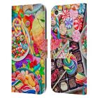 Aimee Stewart Colourful Sweets Leather Book Case For Apple Ipod Touch Mp3