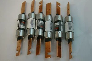 (6) Cooper Bussmann Fusetron Dual Element time delay fuse current limiting 600V - Picture 1 of 7