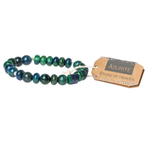 Pulsera apiladora de piedra azurita curada Scout usa joyería SS015 - Imagen 1 de 3