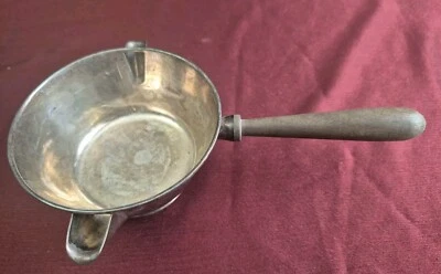 Sartén para salsa esterlina vintage con mango de madera hecha en México Foto 1 de 4