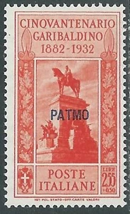1932 EGEO PATMO GARIBALDI 2,55 LIRE MNH ** - I45-8 - Picture 1 of 1