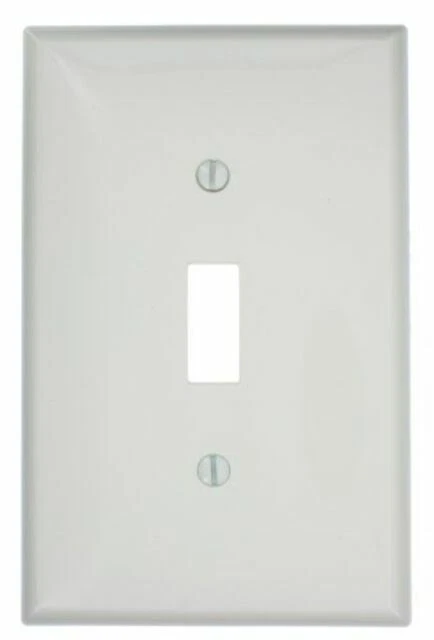 Leviton LT Almond 1 Gang Midway Nylon Unbreakable Switch Plate Pj1-t