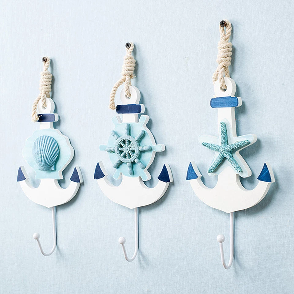 1PC Hanging Hook Nautical Coat Hooks Novelty Hooks Clothes Hook Coat Hook - Image 1 of 4