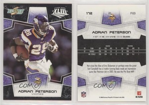2008 Score Factory Set Black Adrian Peterson #172