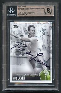 Rod Laver #31 signed autograph 2019 Topps International Tennis Hall of Fame BAS