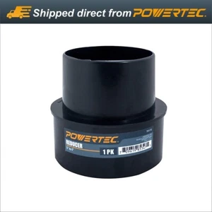 POWERTEC 5" to 4" Reducer Dust Collection Fitting, ABS Plastic (Black) (70170) - Picture 1 of 7