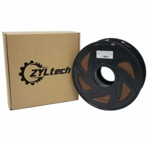Kakaobraun PLA 3D Drucker Filament 1,75 mm 1 kg 2,2 lbs - Bild 1 von 1