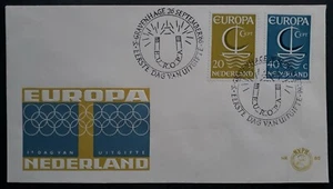 1966 Netherlands EUROPA Stamps FDC ties 2 Stamps cd The Hague - Picture 1 of 2