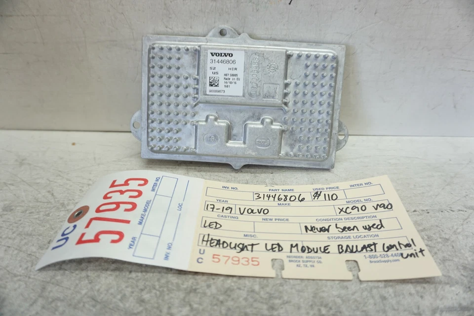Volvo XC90 V90 2017 2018 2019 faro LED control módulo de lastre OEM UC57935 Foto 1 de 4