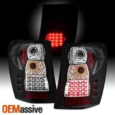 Compatível com 99-04 Jeep Grand Cherokee Sport preto G2 luzes de freio traseiras de LED esquerda+direita - Imagem 1 de 4