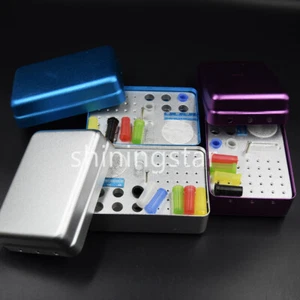 35 Holes Dental Bur Holder Autoclave Box Sterilizer Case Endo Files Gutta Percha - Picture 1 of 55